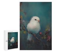 Adult Jigsaw1000 PCS White Bird on Branch Adult Jigsaw Puzzle Family Games Precision Cutting Unique Gifts for Birthday And Christmas 1000 PCS