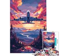 Adult Jigsaw1000 Pieces A Beautiful Tech Plane Creative Relax Mind Game No Deformation after Completion Joyful Pastime for Family Evenings (Size 38x52cm)
