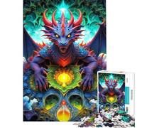 Adult Jigsaw1000 Pieces A Dragons Quest Creative Relax Mind Game No Deformation after Completion Joyful Pastime for Family Evenings (Size 38x26cm)