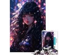 Adult Jigsaw1000 Pieces A Neon Encounter Home Decor Mind Game Every Piece Is Uniquely Shaped Fascinating Brain Game for Relaxed Fun (Size 38x52cm)