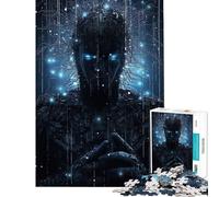 Adult Jigsaw1000 Pieces A Technological Soul Quiet Focus Hand Play Toy Uniform Size Well Cut Pieces Elegant Birthday Gifts Idea (Size 38x26cm)