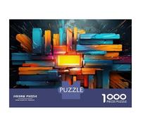 Adult Jigsaw1000 Pieces Abstract 3D Artwork Adult Jigsaw Puzzle Hands-on Game Perfect Decoration Unique Gifts for Birthday And Christmas 52x38cm/1000pcs