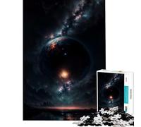 Adult Jigsaw1000 Pieces Abstract Black Hole Home Decor Mind Game Every Piece Is Uniquely Shaped Fascinating Brain Game for Relaxed Fun (Size 38x26cm)