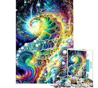 Adult Jigsaw1000 Pieces Abstract Cosmic Spiral Creative Relax Mind Game No Deformation after Completion Joyful Pastime for Family Evenings (Size 50x75cm)