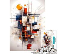 Adult Jigsaw1000 Pieces Abstract Expressionism Quiet Focus Hand Play Toy Uniform Size Well Cut Pieces Elegant Birthday Gifts Idea (Size 38x26cm)