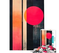 Adult Jigsaw1000 Pieces Abstract Geometric Art Creative Relax Mind Game No Deformation after Completion Joyful Pastime for Family Evenings (Size 38x26cm)