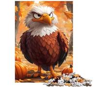 Adult Jigsaw1000 Pieces Angry Eagle Illustration Challenging To Complete Difficult Challenge Practical Game Suitable for Ages 14 And Up (38x52cm)