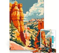 Adult Jigsaw1000 Pieces Bryce Canyon Utah Nature Precise Fit Game Smart Brain Toy Free Time Play Birthday Mind Gift (38x26cm)
