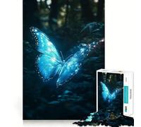 Adult Jigsaw1000 Pieces Butterfly In Dark Forest Precise Fit Game Smart Brain Toy Free Time Play Birthday Mind Gift (38x26cm)