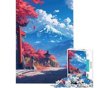 Adult Jigsaw1000 Pieces Crimson Torii Dreams Help The Brain Exercise Birthday Present Home Decoration Toys Suitable for People Aged 14 And Above (38x52cm)