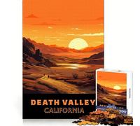 Adult Jigsaw1000 Pieces Death Valley Travel Art Precise Joint Play Smart Mind Activity Free Time Game Christmas Wall Decor (50x75cm)