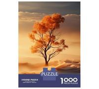 Adult Jigsaw1000 Pieces Desert Sunset Tree Puzzle for Adults Family Games Birthday Present Unique Gifts for Birthday And Christmas 70x50cm/1000pcs