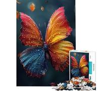 Adult Jigsaw1000 Pieces Dew Kissed Wings Help The Brain Exercise Birthday Present Home Decoration Toys Suitable for People Aged 14 And Above (38x52cm)
