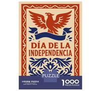 Adult Jigsaw1000 Pieces Dia De La Independencia Jigsaw for Adults Brain Teaser Game Perfect Decoration Unique Gifts for Birthday And Christmas 70x50cm/1000pcs