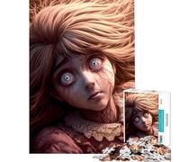 Adult Jigsaw1000 Pieces Disturbed Doll Portrait Help The Brain Exercise Birthday Present Home Decoration Toys Suitable for People Aged 14 And Above (38x52cm)
