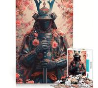 Adult Jigsaw1000 Pieces Floral Samurai Chronicles, Hands-on Game, Difficult And Challenge, Deal As Gifts for The Whole Family 38X26CM