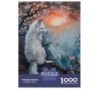 Adult Jigsaw1000 Pieces Fox Magical Fairy Tale Sun Jigsaw for Adults Brain Teaser Game Perfect Decoration Unique Gifts for Birthday And Christmas 52x38cm/1000pcs