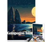 Adult Jigsaw1000 Pieces Galapagos Island at Night Puzzle For Teenagers Difficult Hard Educational Challenge Birthday Present,Travel Gifts, (50x75cm)