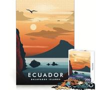 Adult Jigsaw1000 Pieces Galapagos Islands Sunset Sharp Edge Game Logic Skill Play Relax Fun Time Birthday Fun Play (38x26cm)