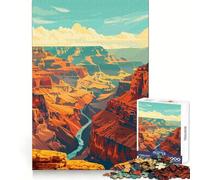 Adult Jigsaw1000 Pieces Grand Canyon Nature Art Seamless Edge Play Problem Solve Toy Idle Fun Time Xmas Scene Art (50x75cm)
