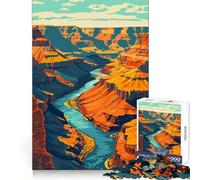 Adult Jigsaw1000 Pieces Grand Canyon USA Travel Precise Joint Play Smart Mind Activity Free Time Game Christmas Wall Decor (50x75cm)