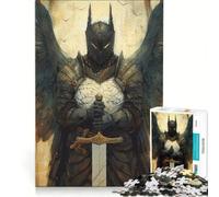 Adult Jigsaw1000 Pieces Guardian Knight, Practical Game, Challenging To Complete, Artists' Collection, Fine Arts 38X26CM