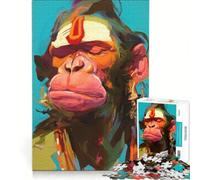 Adult Jigsaw1000 Pieces Hanuman Devotion, Practical Game, Challenging To Complete, Artists' Collection, Fine Arts 38X26CM
