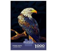 Adult Jigsaw1000 Pieces Majestic Bald Eagle Adult Puzzles Anti-Stress Toys Difficult Hard Unique Gifts for Birthday And Christmas 52x38cm/1000pcs