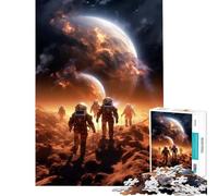 Adult Jigsaw1000 Pieces Mars Space Explorers Help The Brain Exercise A Work of Art Relaxing Games for And from 14 Years And over (38x26cm)