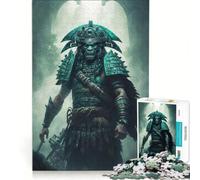 Adult Jigsaw1000 Pieces Mayan Gladiator Practical Game Challenging To Complete Artists' Collection Fine Arts 38x52cm