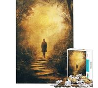 Adult Jigsaw1000 Pieces Mystical Forest Path Jigsaws for Adults Toy Wall Decor Analysis And Logic Unique Gifts for Birthday And Christmas (Size 38x52cm)