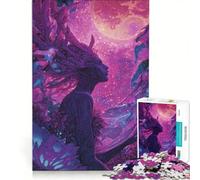 Adult Jigsaw1000 Pieces Mystical Forest Spirit Under A Pink Moon Hands-on Game Difficult And Challenge Deal As Gifts for The Whole Family 50x75cm