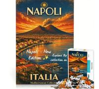 adult jigsaw1000 pieces Napoli Vintage | 75x50cm Hands-on Game Train your brain and hands Birthday Present, Gifts,