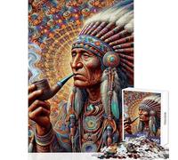 Adult Jigsaw1000 Pieces Odyssey of Wisdom Chief Puzzle for Adults Relaxing Games Difficult Challenge Unique Gifts for Birthday And Christmas (Size 38x26cm)