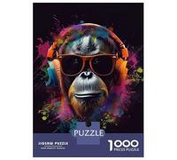 Adult Jigsaw1000 Pieces Orangutan Colorful Jigsaw for Adults Brain Teaser Game Perfect Decoration Unique Gifts for Birthday And Christmas 70x50cm/1000pcs