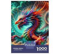 Adult Jigsaw1000 Pieces Quantum Dracoscale Enigma Adult Jigsaw Puzzle Hands-on Game Perfect Decoration Unique Gifts for Birthday And Christmas 38x26cm/1000pcs