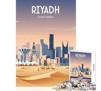 Adult Jigsaw1000 Pieces Saudi Arabia Puzzle For Teenagers Difficult Hard Educational Challenge Birthday Present,Travel Gifts, (50x75cm)