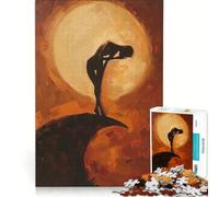 Adult Jigsaw1000 Pieces Silhouette Under Sun Hands-on Game Difficult And Challenge Deal As Gifts for The Whole Family 38x26cm