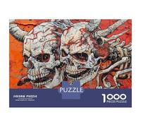 Adult Jigsaw1000 Pieces Skulls Graffiti Artwork Adult Jigsaw Puzzle Hands-on Game Perfect Decoration Unique Gifts for Birthday And Christmas 70x50cm/1000pcs