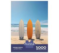 Adult Jigsaw1000 Pieces Surfboard Paradise Jigsaws for Adults Fun Games Hand Speed Race Unique Gifts for Birthday And Christmas 52x38cm/1000pcs