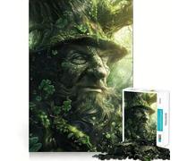 Adult Jigsaw1000 Pieces Tree Spirit with Clover Precise Fit Game Smart Brain Toy Free Time Play Birthday Mind Gift (38x52cm)