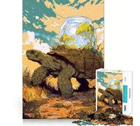 Adult Jigsaw1000 Pieces Turtle with Jar Ecosystem Precise Fit Game Smart Brain Toy Free Time Play Birthday Mind Gift (38x52cm)