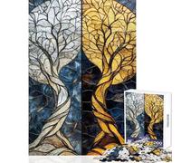 Adult Jigsaw1000 Pieces Twilight Symphony︰ Duality of Light And Shadow Fun Games But Fun And Humorous Home Decoration Toys Artists' Collection, Fine Arts (50x75cm)