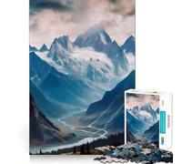 Adult Jigsaw1000 Pieces Within The Mountains Precise Fit Game Smart Brain Toy Free Time Play Birthday Mind Gift(38x26cm)