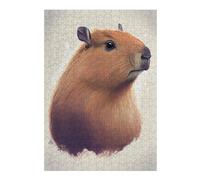 Adult Jigsaw38x26cm/1000pcs Capybara Animal Drawing Puzzles for Adults DIY Toys Precision Cutting Unique Gifts for Birthday And Christmas 38x26cm/1000pcs