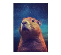Adult Jigsaw38x26cm/1000pcs Capybara Night Galaxy Puzzles for Adults DIY Toys Precision Cutting Unique Gifts for Birthday And Christmas 38x26cm/1000pcs
