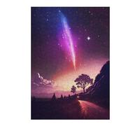 Adult Jigsaw38x26cm/1000pcs Galaxy Train Landscape Puzzles for Adults DIY Toys Precision Cutting Unique Gifts for Birthday And Christmas 38x26cm/1000pcs