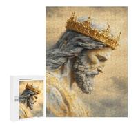 Adult Jigsaw500 PCS Golden Crowned Majesty Adult Jigsaw Puzzles Staycation Kill Time Fun Activities at Home Gifts for Friends And Family 500 PCS