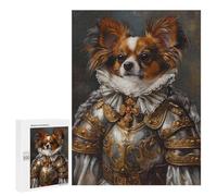 Adult Jigsaw500 PCS Medieval Dog Armor Costume Jigsaw for Teenagers Hand Speed Race Wishlist with Santa Claus Challenging Game Toys 500 PCS