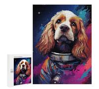 Adult Jigsaw500 PCS Space Dog Adventure-129 Jigsaw Puzzles for Teenagers For Family Fun Difficult And Challenge Great Gift for Gaming 500 PCS